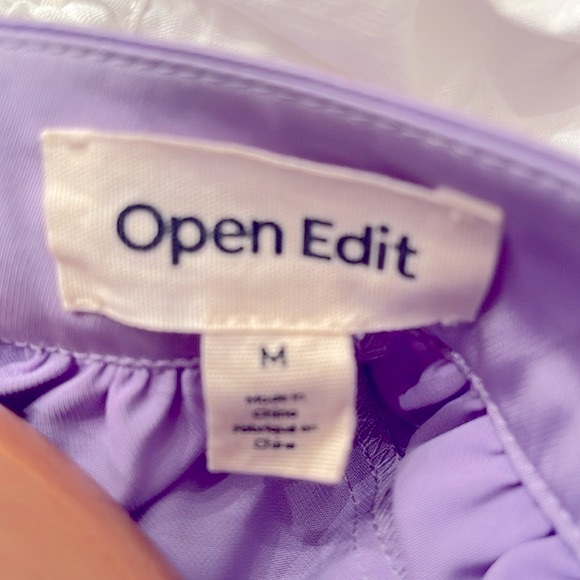 Nordstrom Open Edit Mock Neck Blouse - Picture 7 of 8